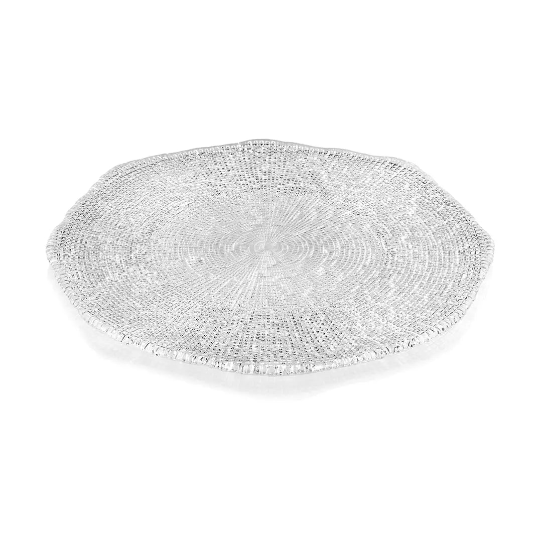 Prato Glitter Diamante Ø37Cm