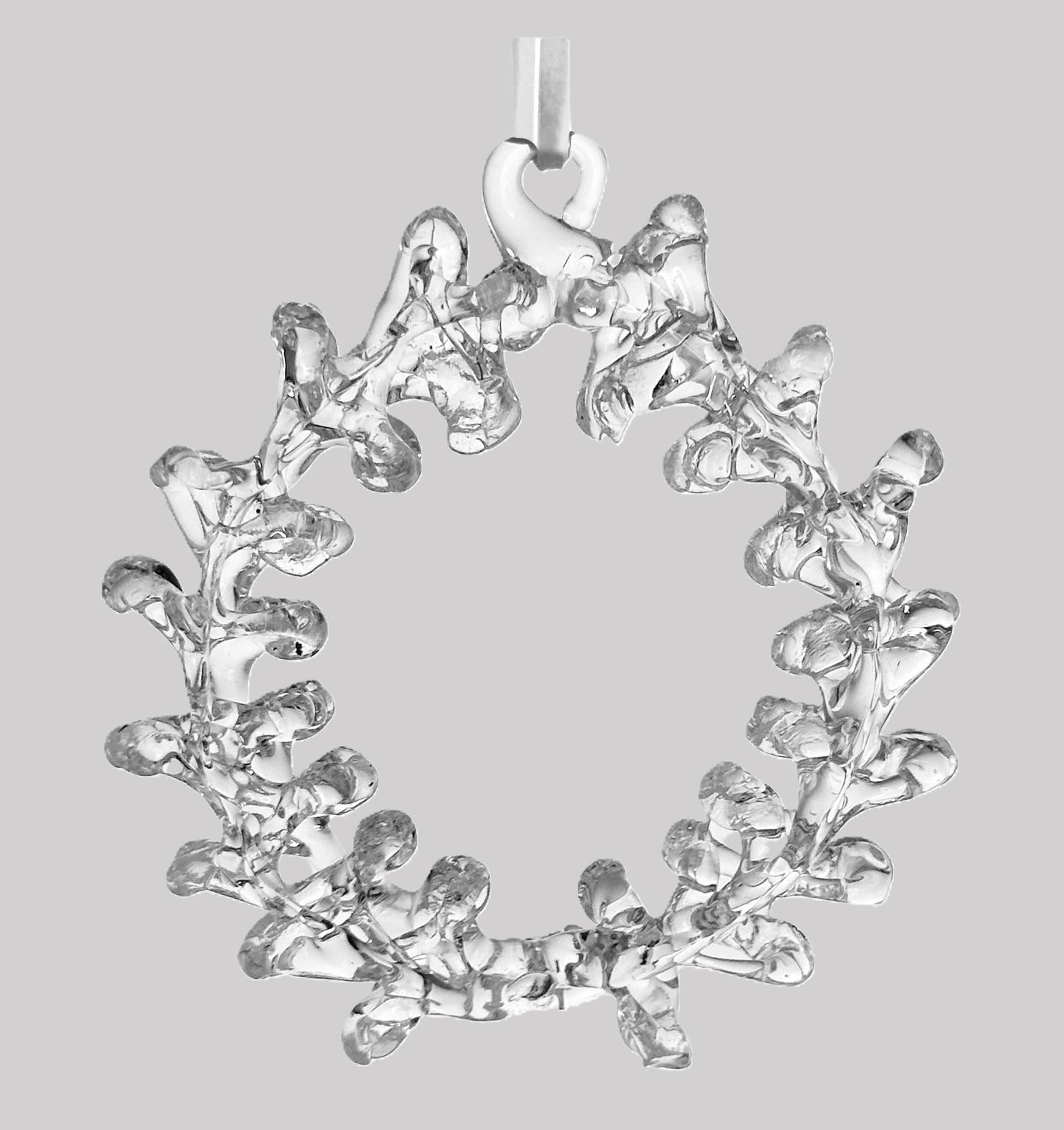 Penduro Coroa Gelo Cristal 7cm