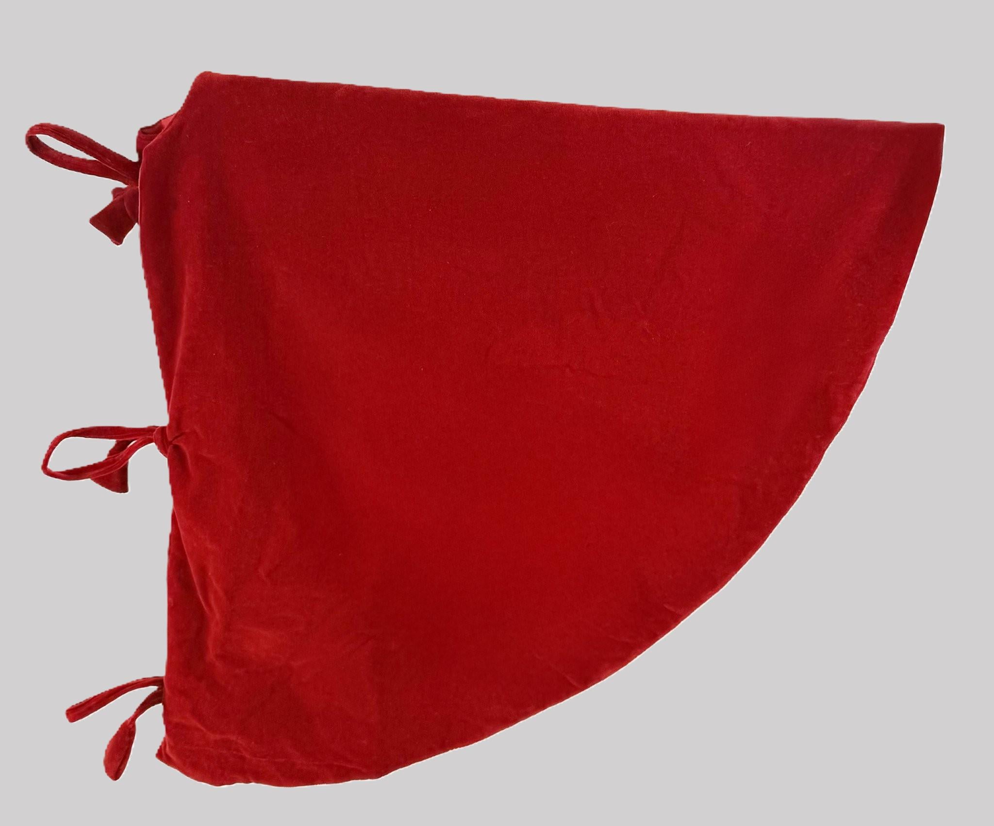 Saiote veludo vermelha 120cm