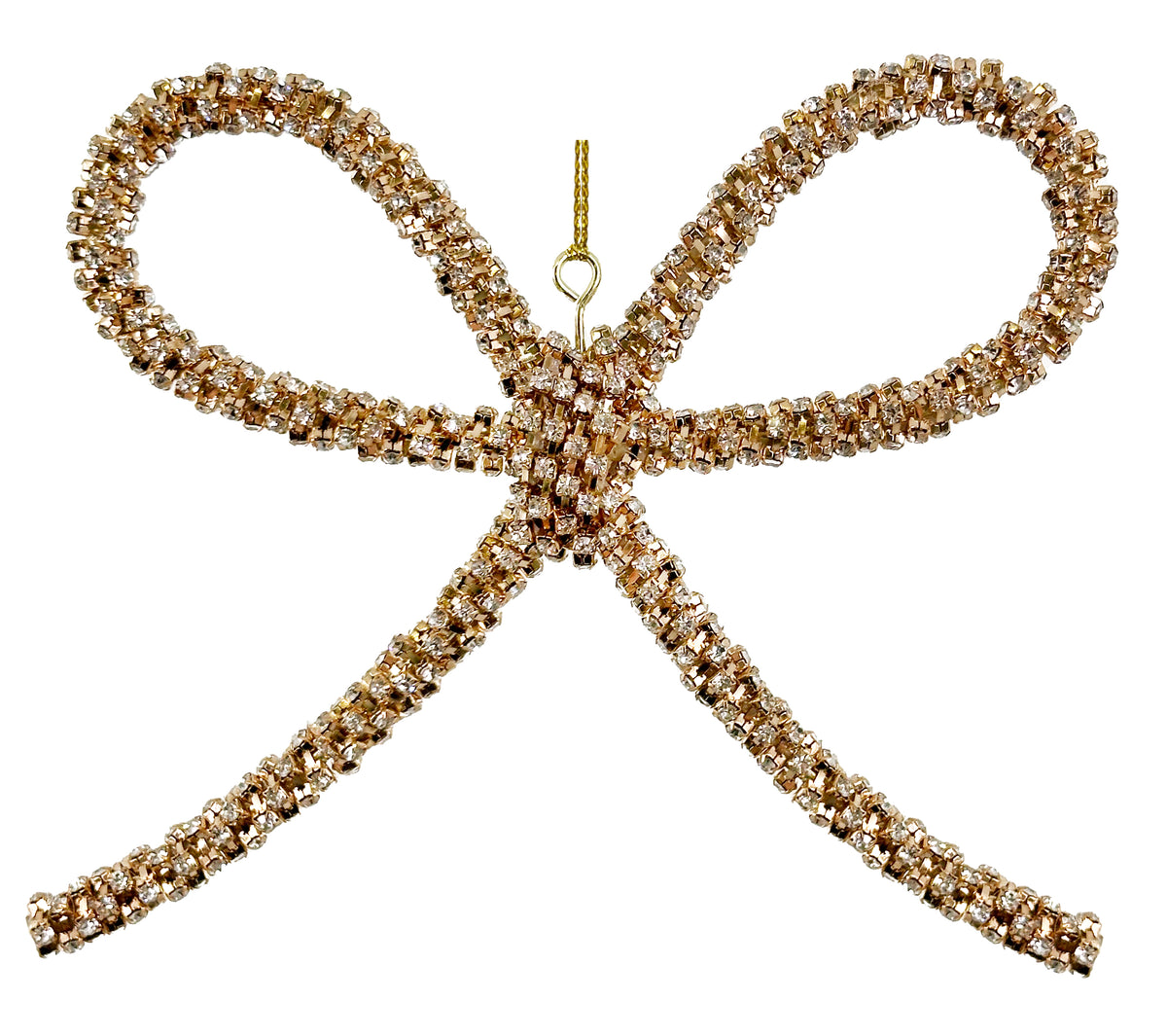 Laço Dourado Brilhos 14cm