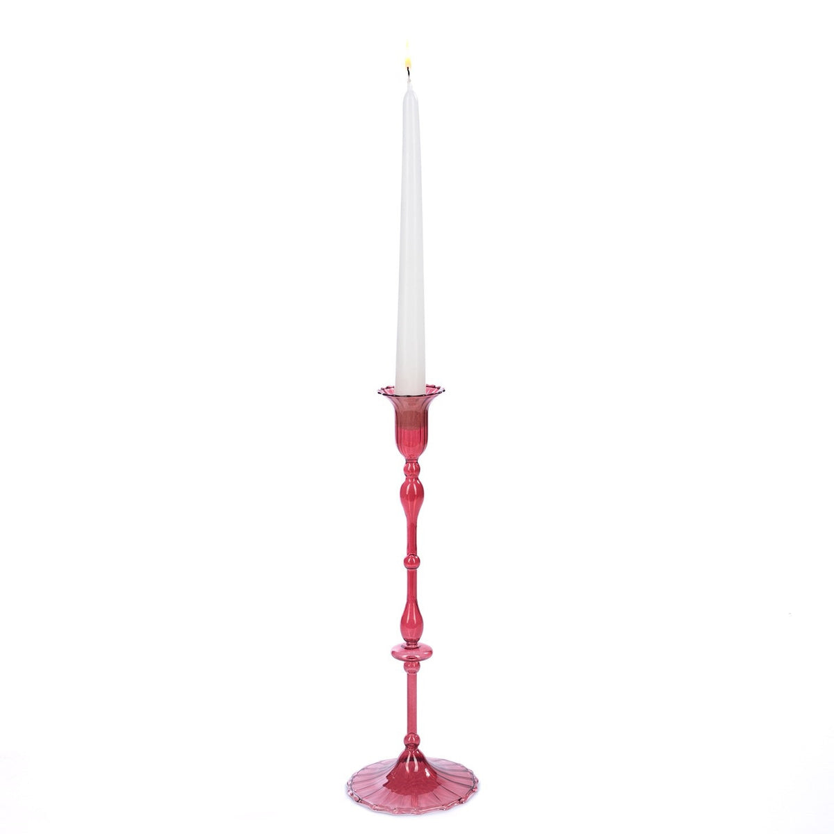 Candelabro Elegant Vermelho 31.5cm