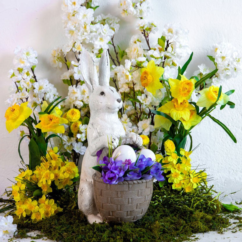 Coelho com Cesto 41.8cm