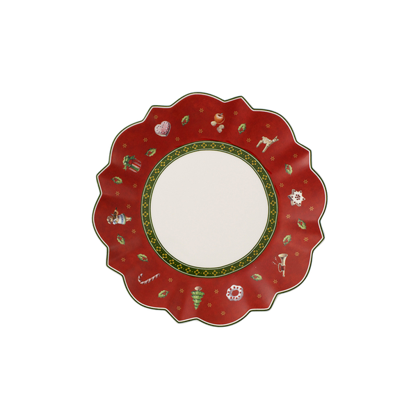 Prato Fruta/Queijo/Pão Toy's Delight Vermelho ø17cm