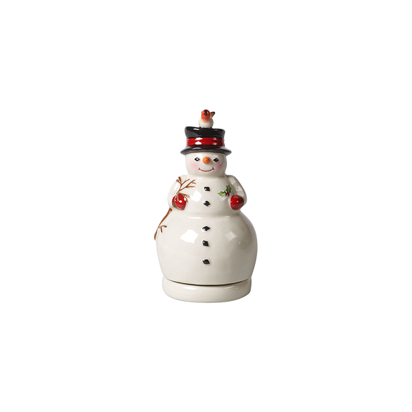 Caixa de Música Boneco de Neve Nostalic Melody 15cm