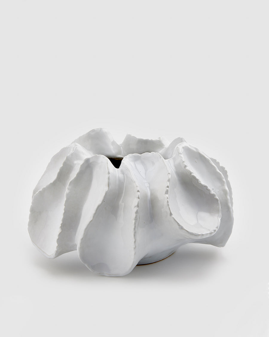 Vaso Chakra Branco 18.5x37x37cm