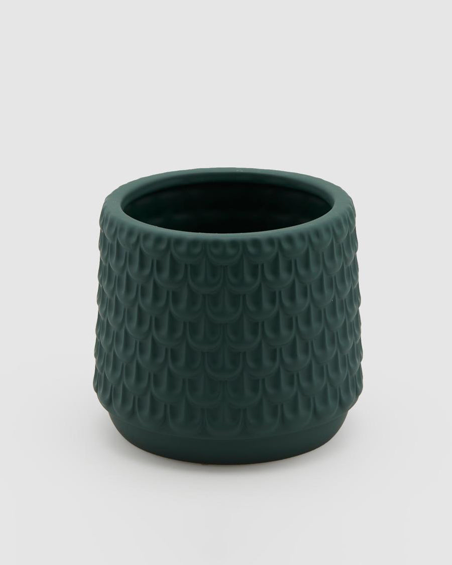 Vaso Squame Verde 14x15cm