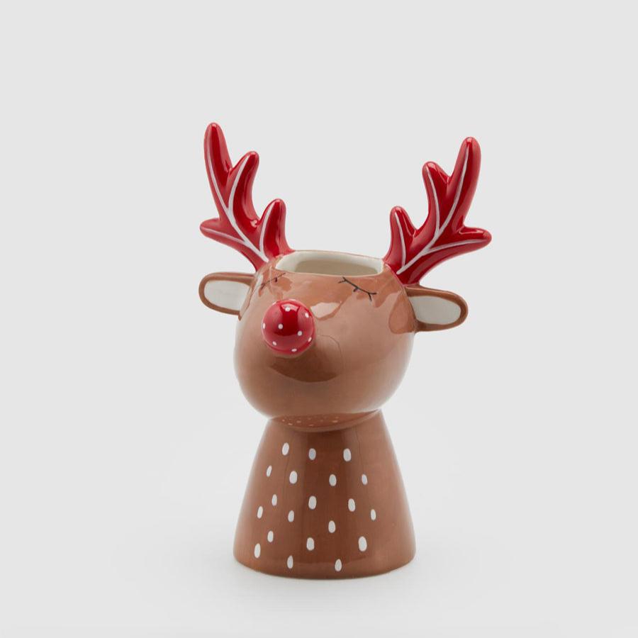 Vaso Rena Castanha 23x14cm