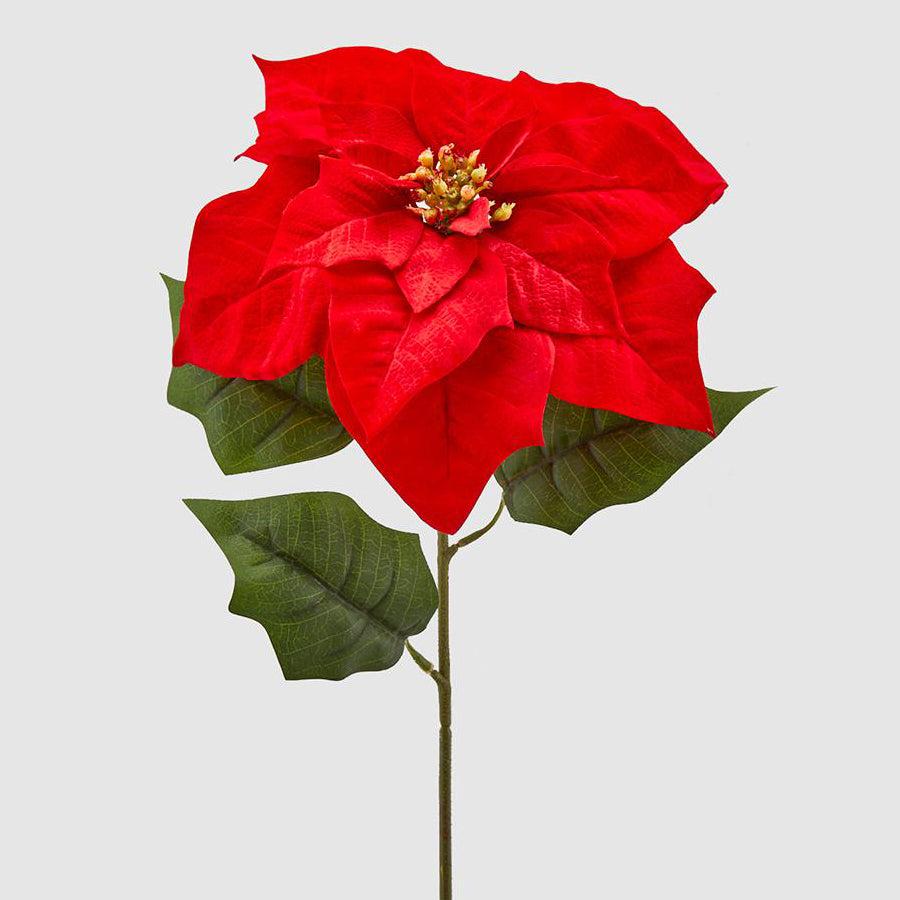 Flor Estrela Natal Vermelha 71cm