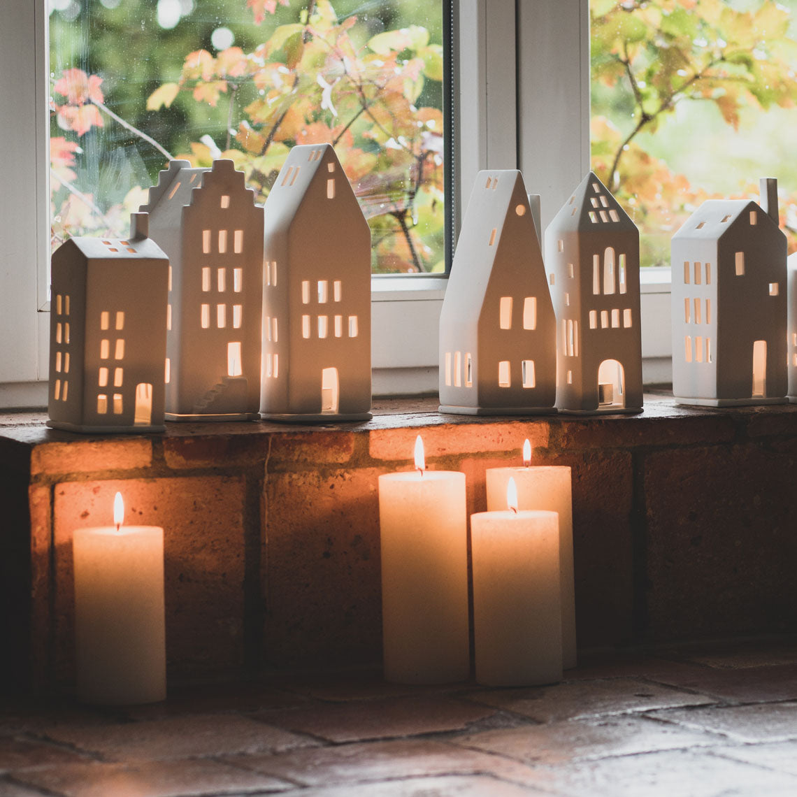 Casinha Tealight Farol “Torre” 21cm