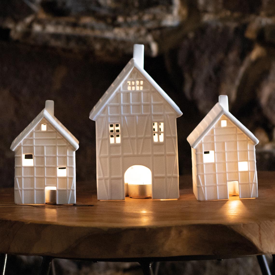 Casinha "Madeira" 12cm