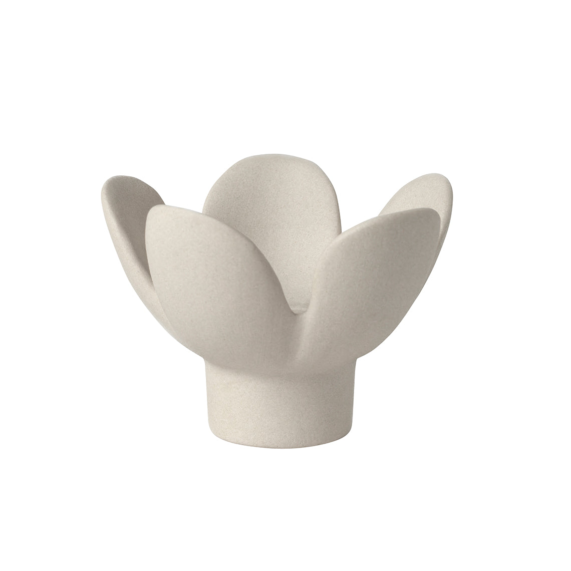Candelabro Flor Beige