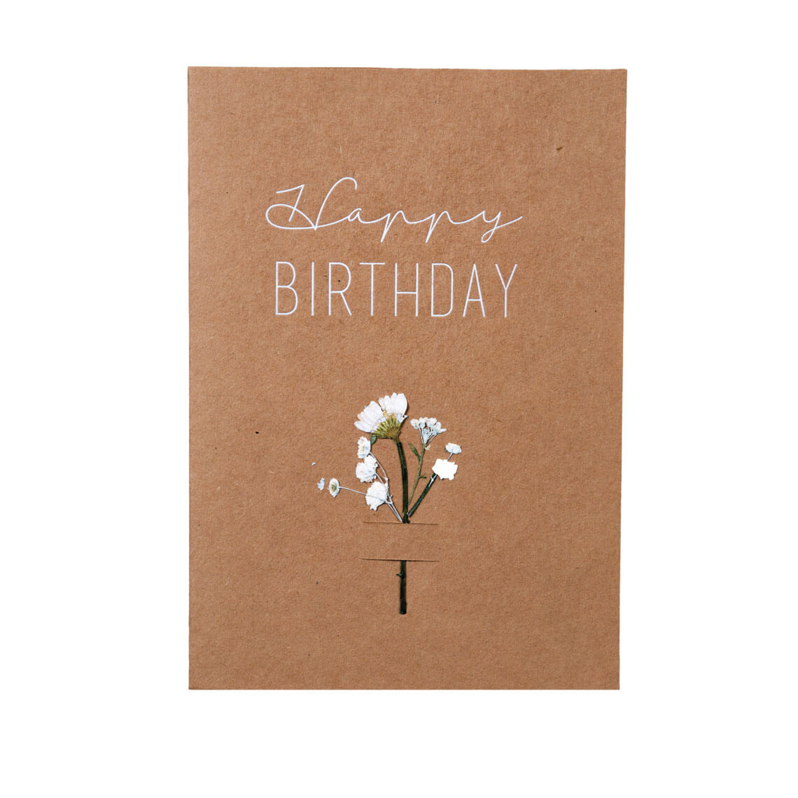 Postal de flores "Feliz Aniversário"