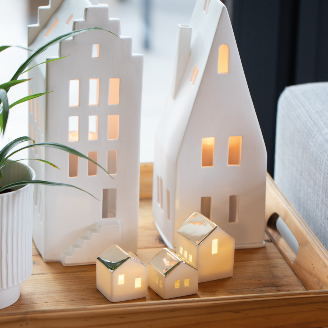 Mini Casinha com Led 7cm