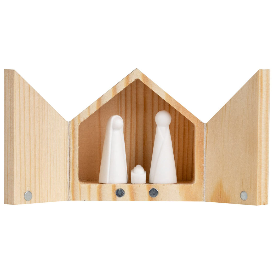 Presépio Mini Casinha Madeira