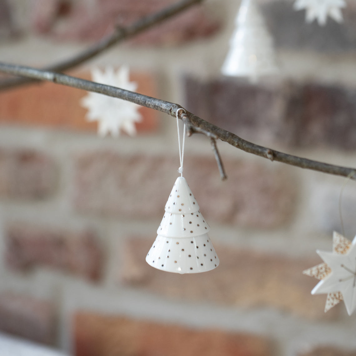 Penduro Arvore de Natal Prateado 6,5cm