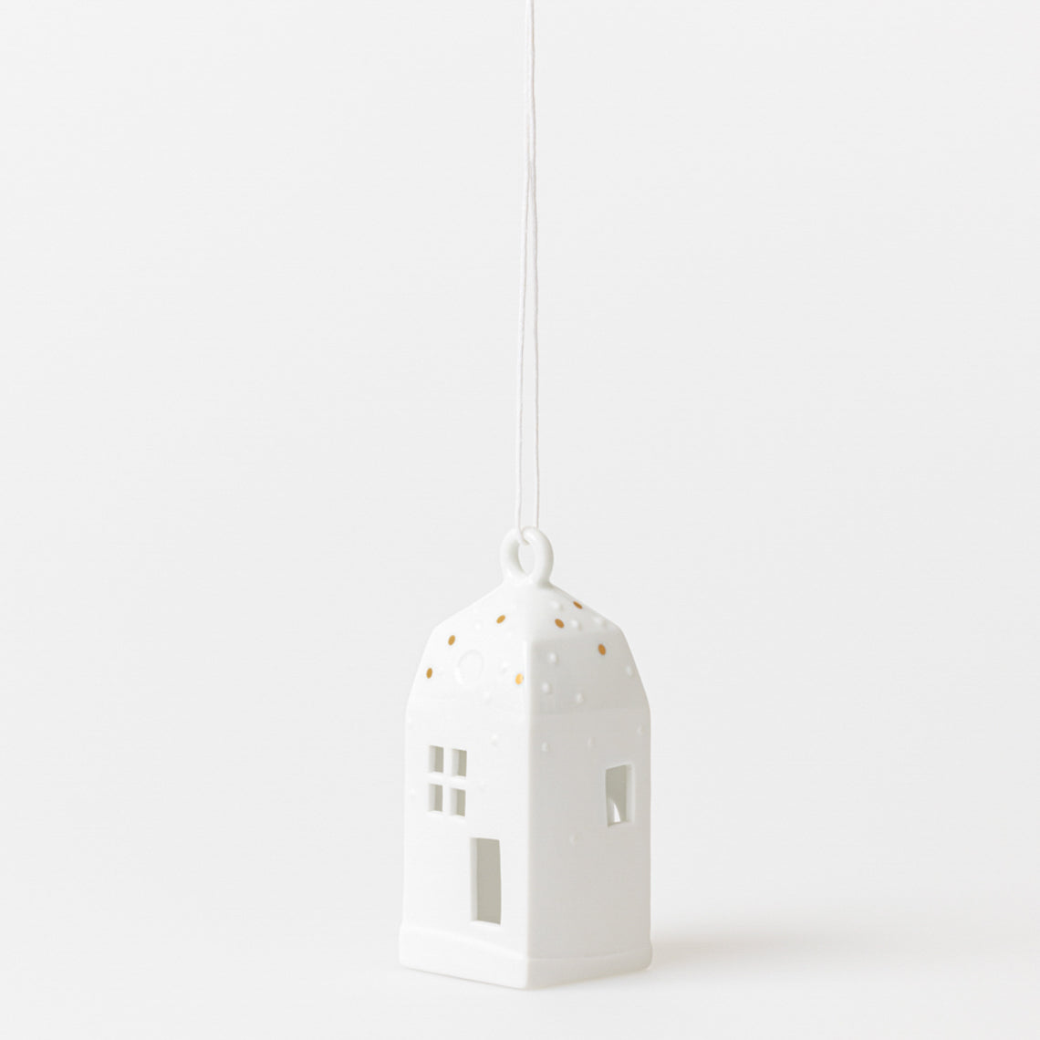 Penduro Casinha de Natal Snow 10cm