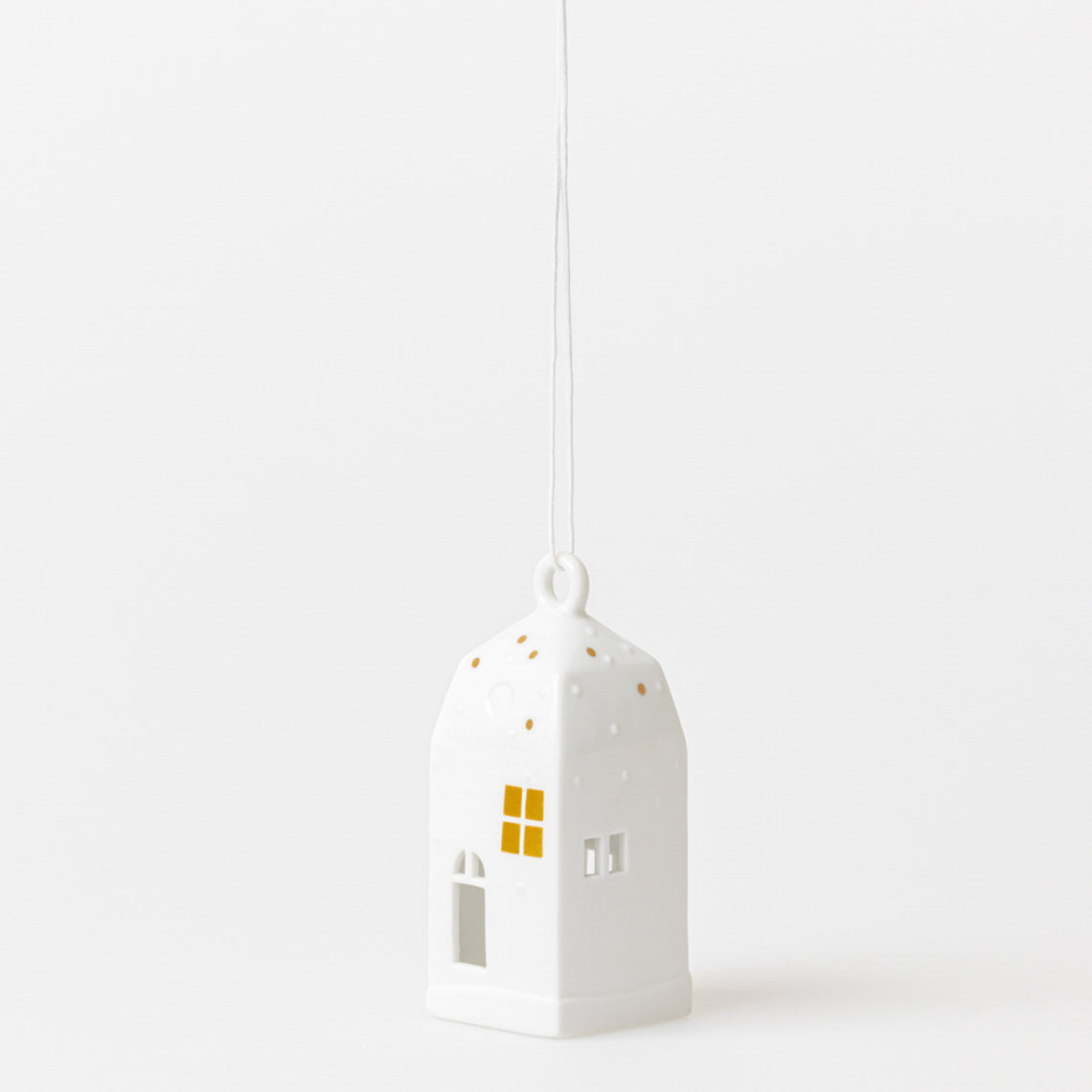 Penduro Casinha de Natal Snow 10cm
