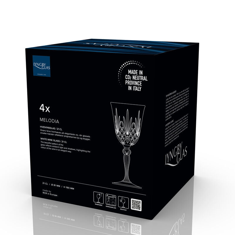 Set 4 Copos Vinho Branco Lyngby