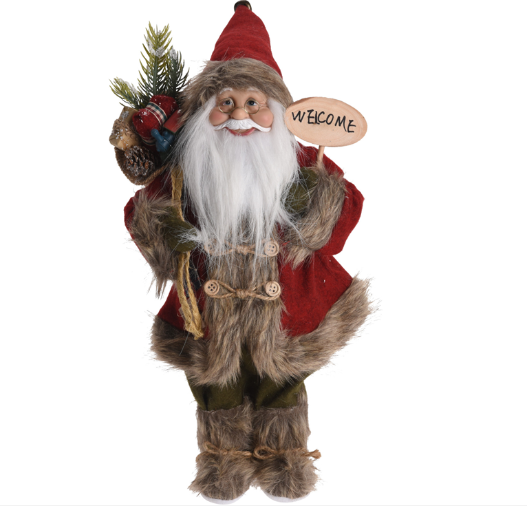 Pai Natal Castanho 37Cm