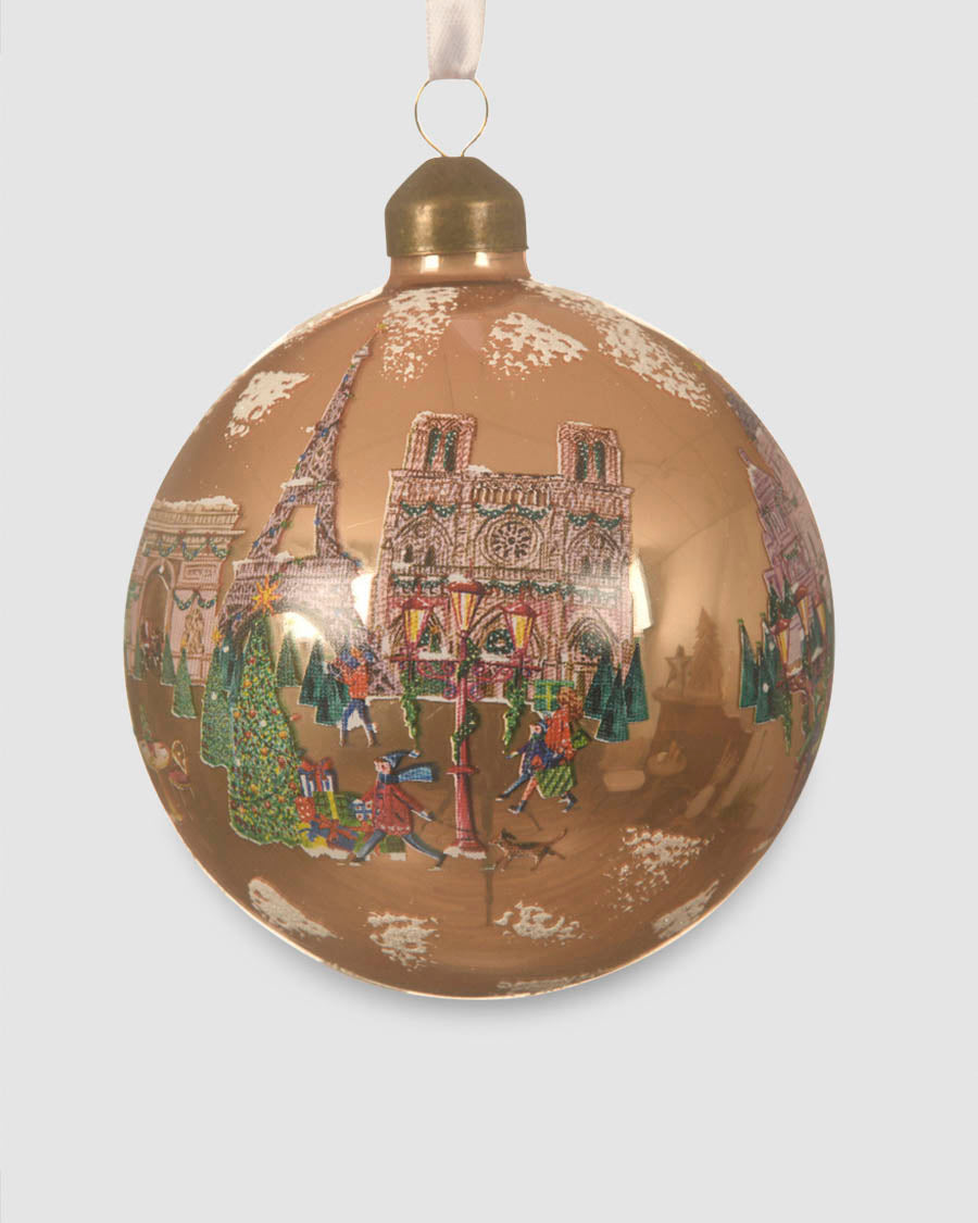Bola De Vidro Paris 10Cm