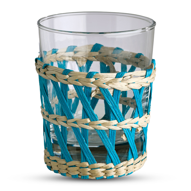 Set de 6 Copos Palhinha Colorida