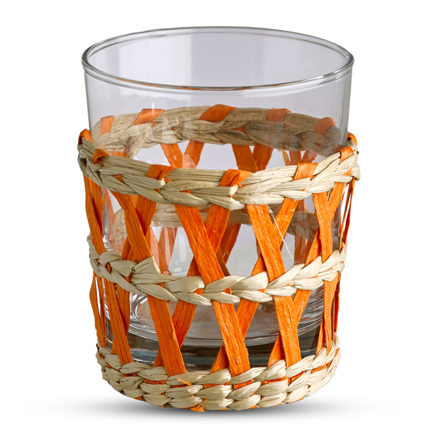 Set de 6 Copos Palhinha Colorida