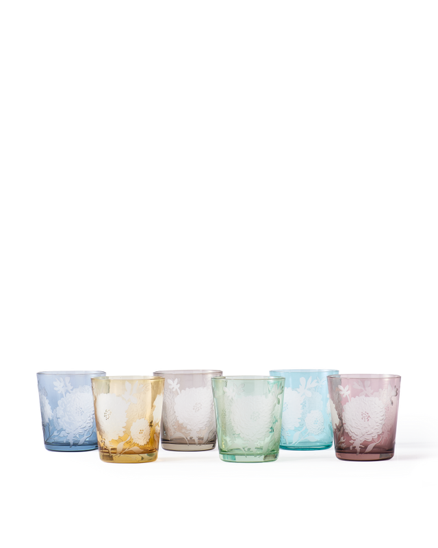 Set de 6 Copos de Água Peony