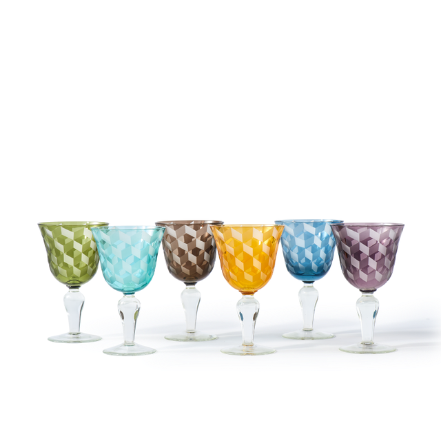 Set de 6 Copos de Vinho BLOCKS
