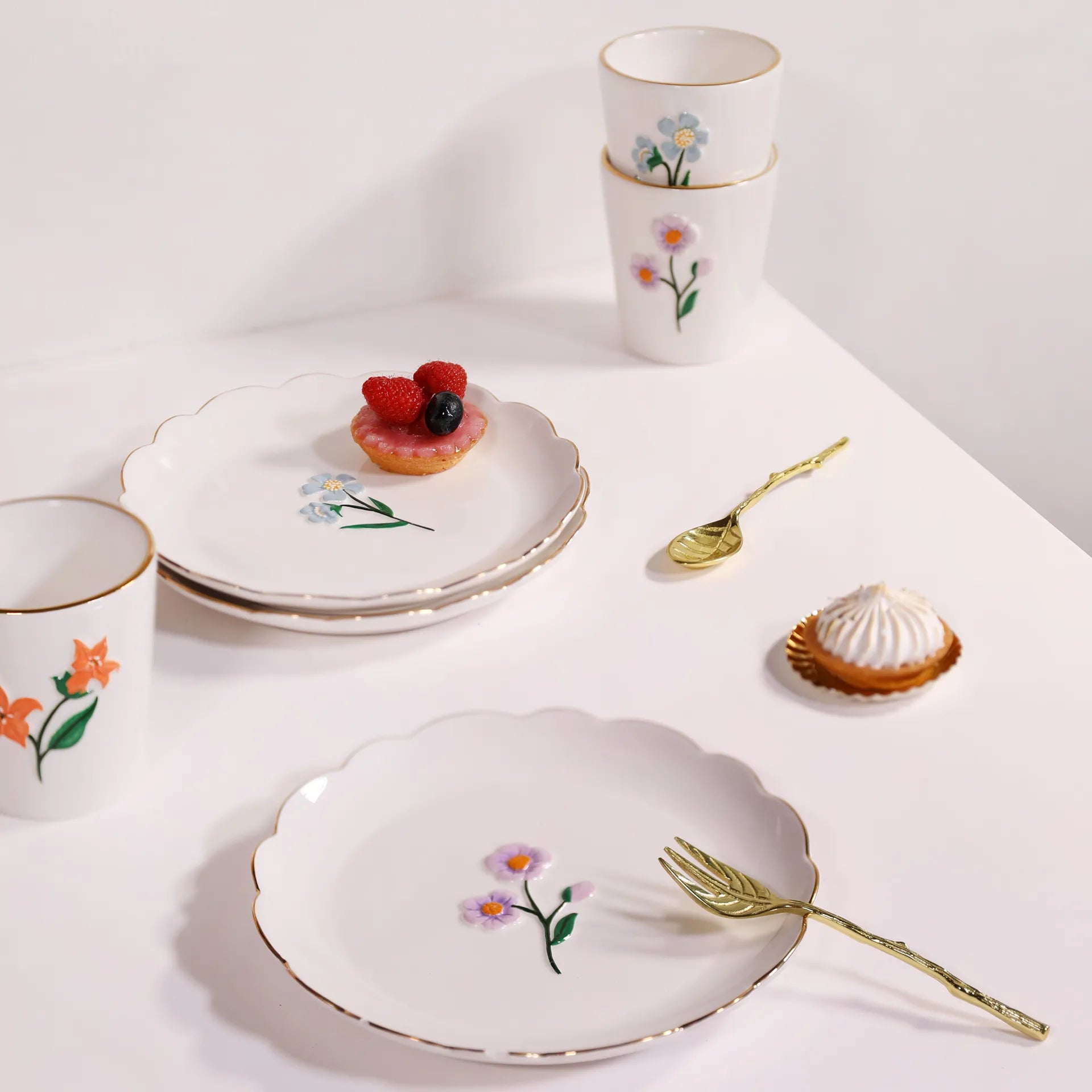 Set de 4 Pratos Wildflower Ø17cm