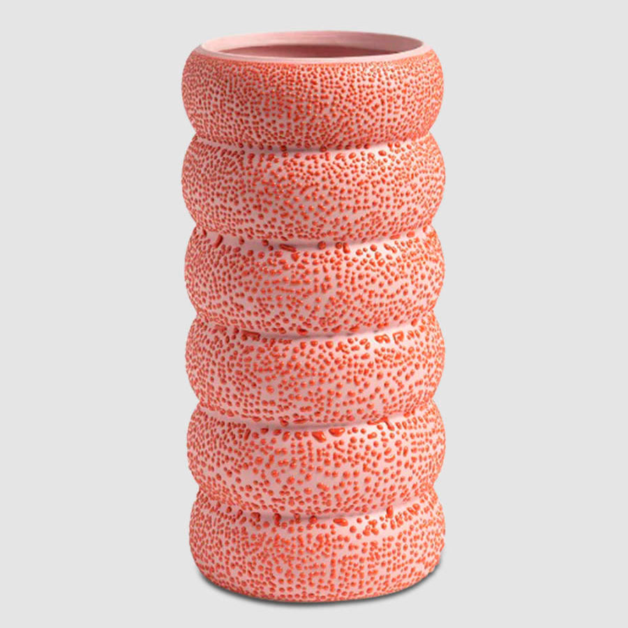 Jarra Flab Rosa e Vermelho