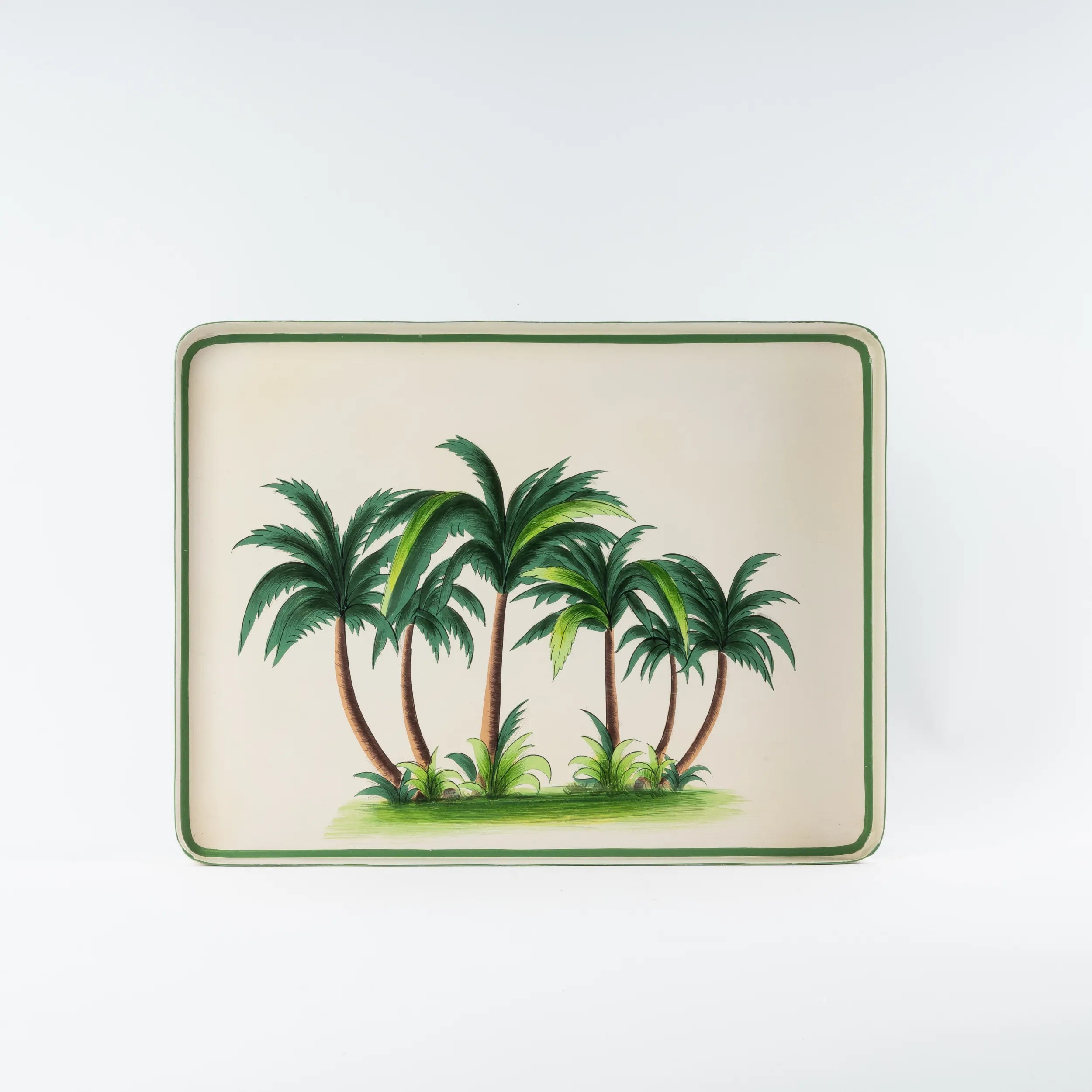 Tabuleiro Rectangular c/ Palmeiras 43x30cm