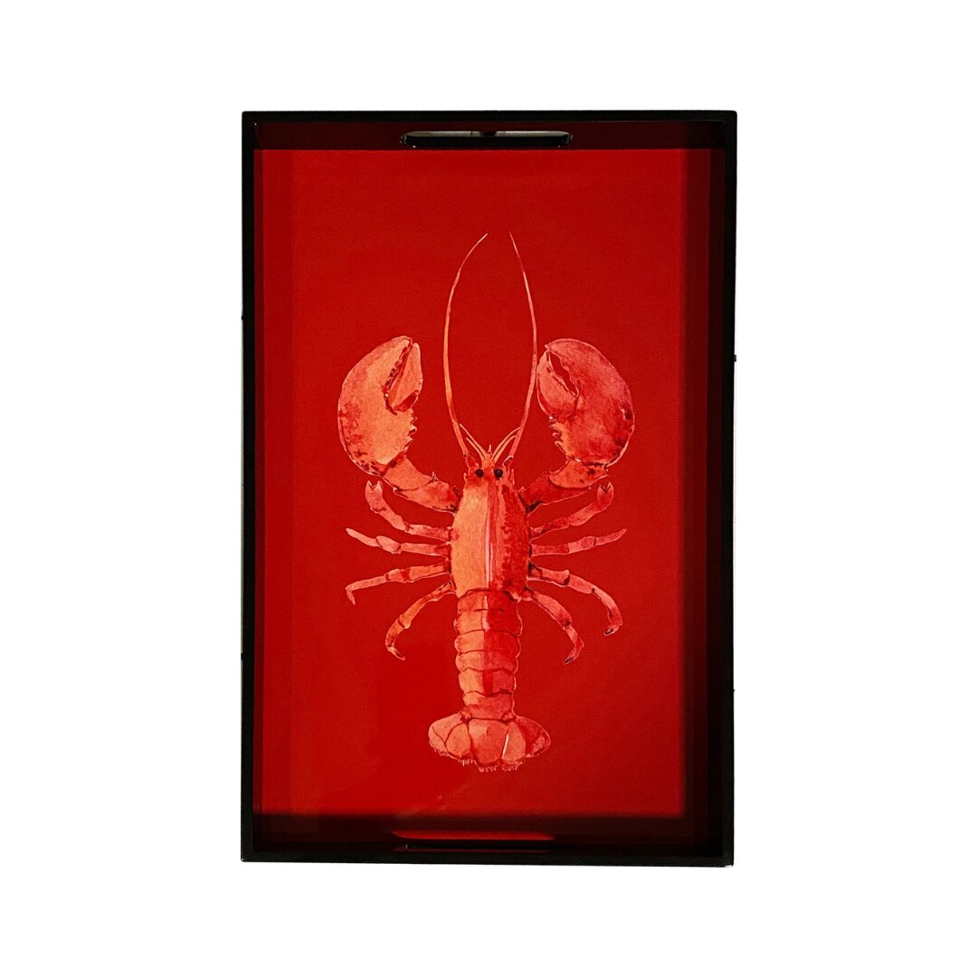 Tabuleiro Rectangular c/ Lagosta 40x25cm