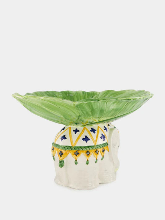 Bowl Fruta Cerâmica Elefante