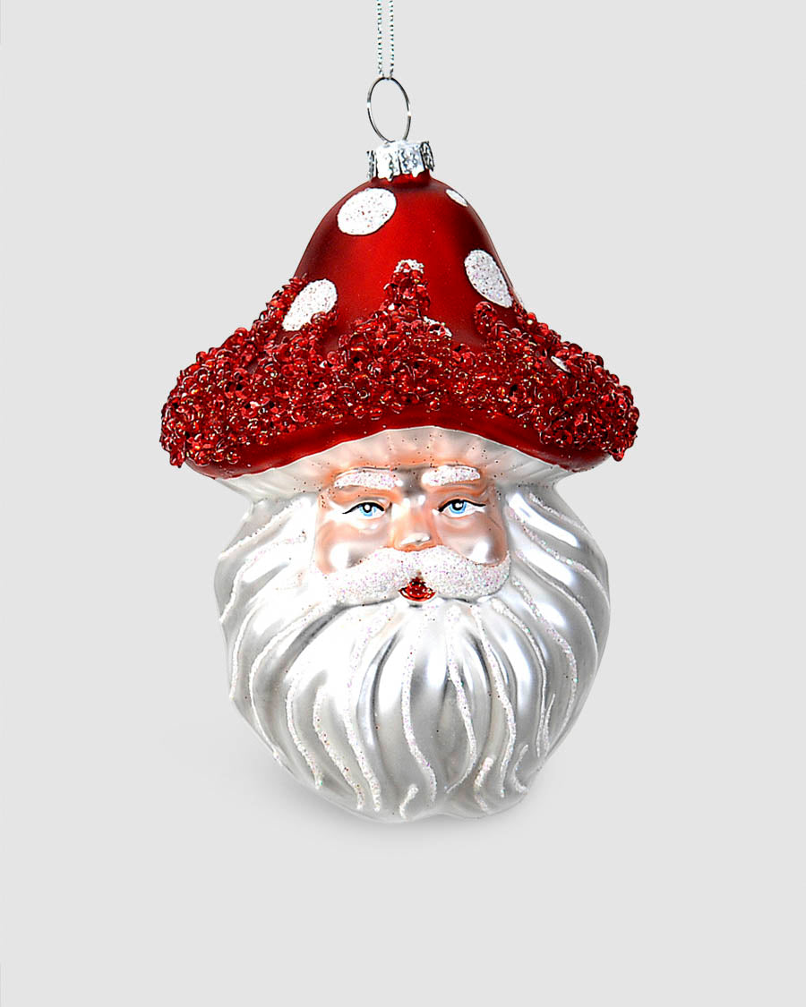 Penduro Pai Natal Cogumelo 22cm