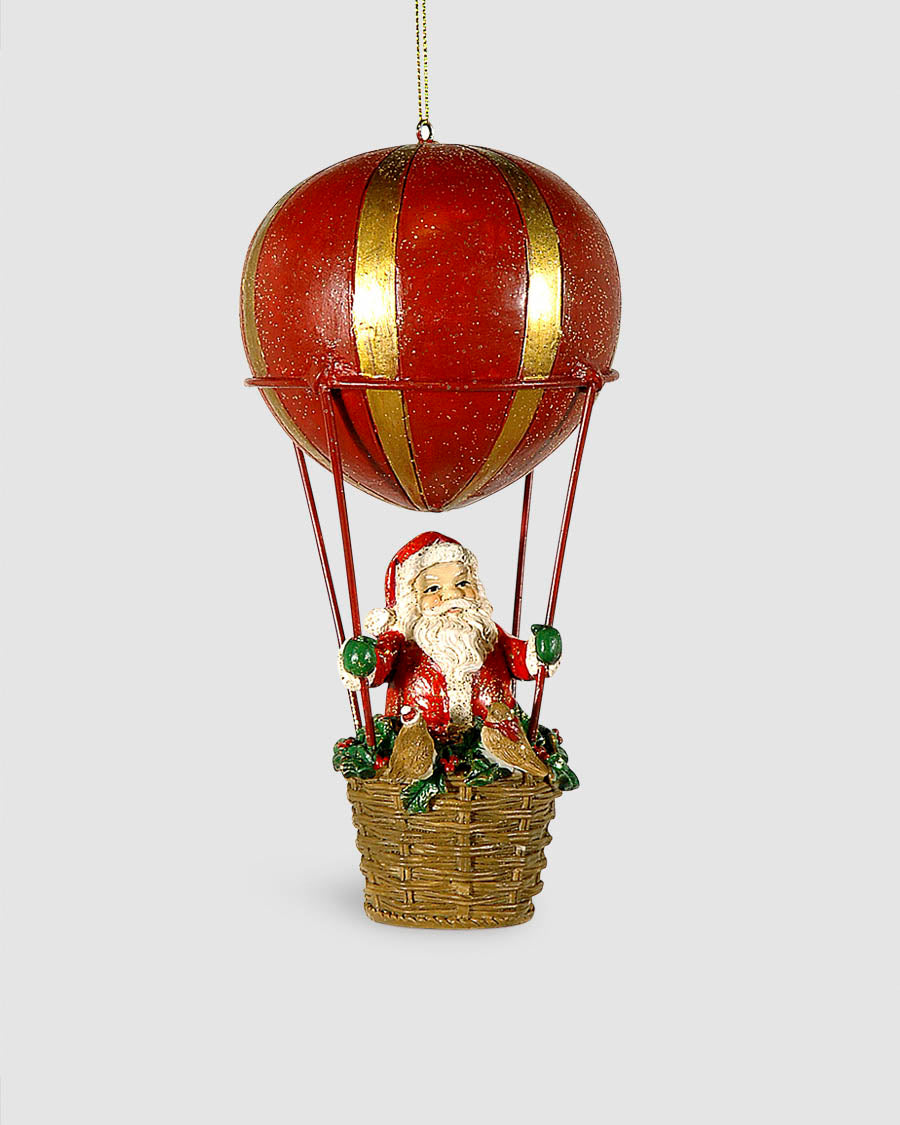 ENFEITE BALÃO PAI NATAL 17cm
