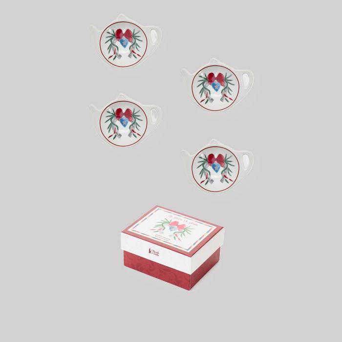 Set 4 Pratos Carrossel 10.5x8cm