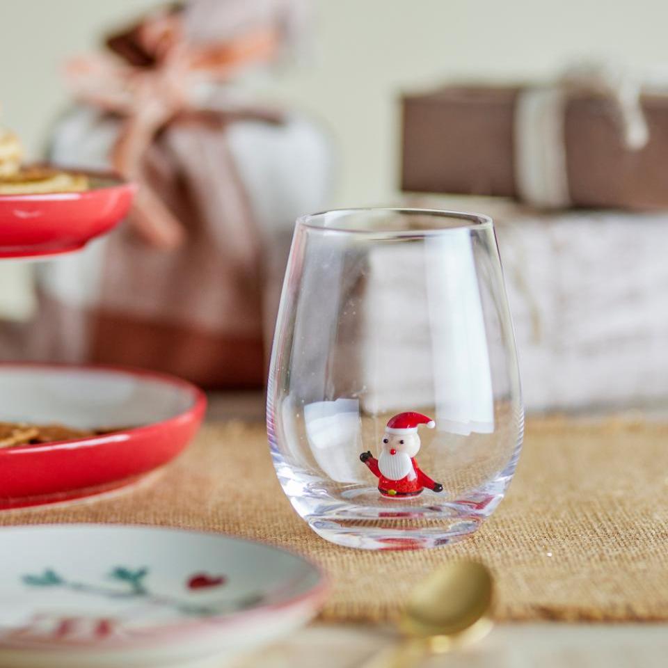 Copo de Água Pai Natal 12cm