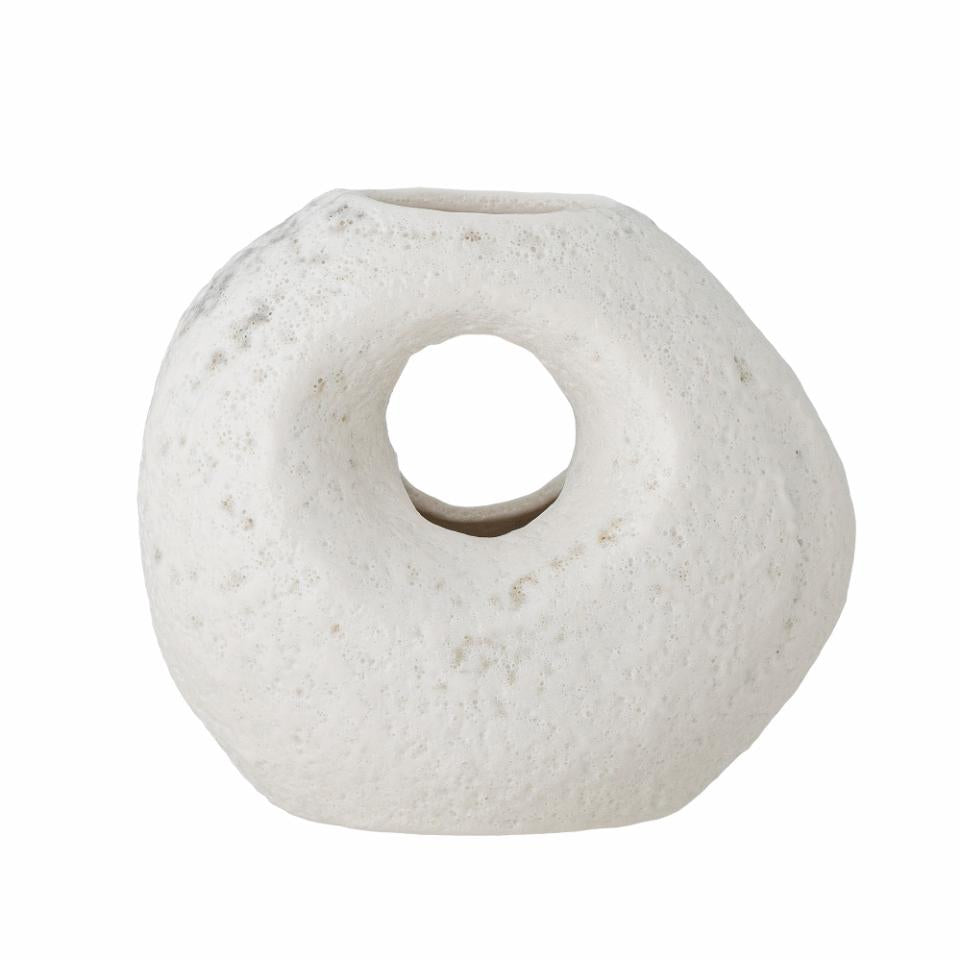 Jarra Caia Branca Grés 11cm