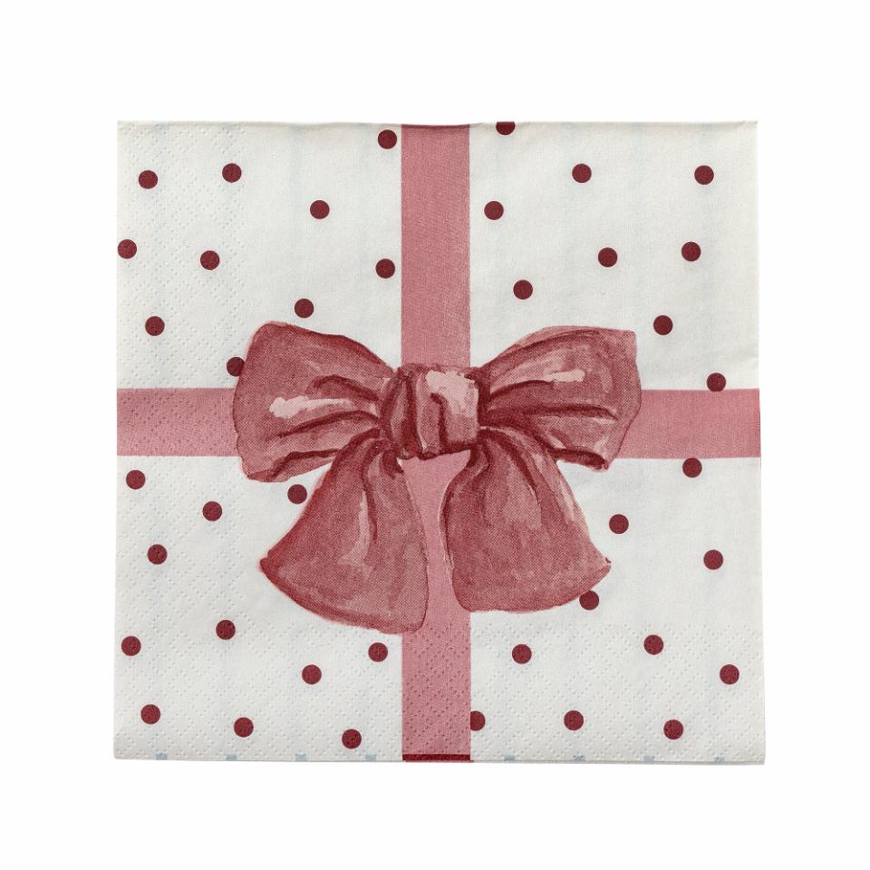 Guardanapo Bowie Laço Vermelho 33x33cm
