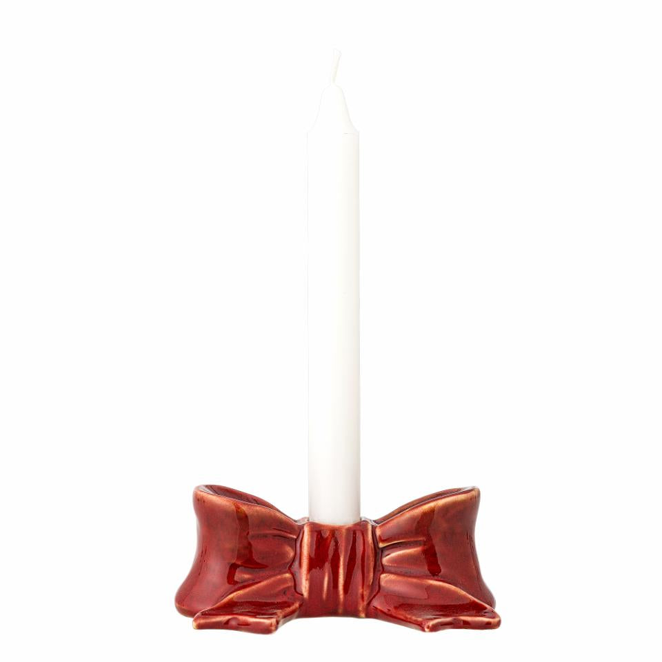 Candelabro Laço Vermelho 13cmx5cm