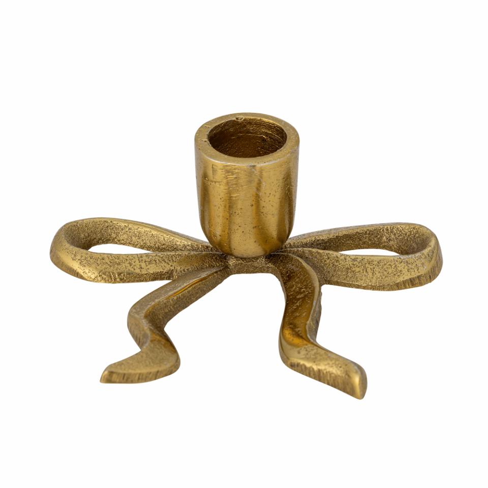 Candelabro Laço Dourado 11,5cmx4cm