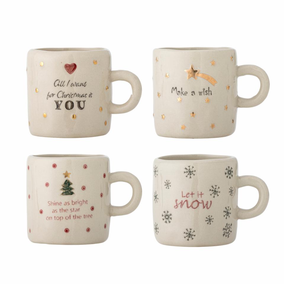 Caneca Natal Christy 6cm Sortido