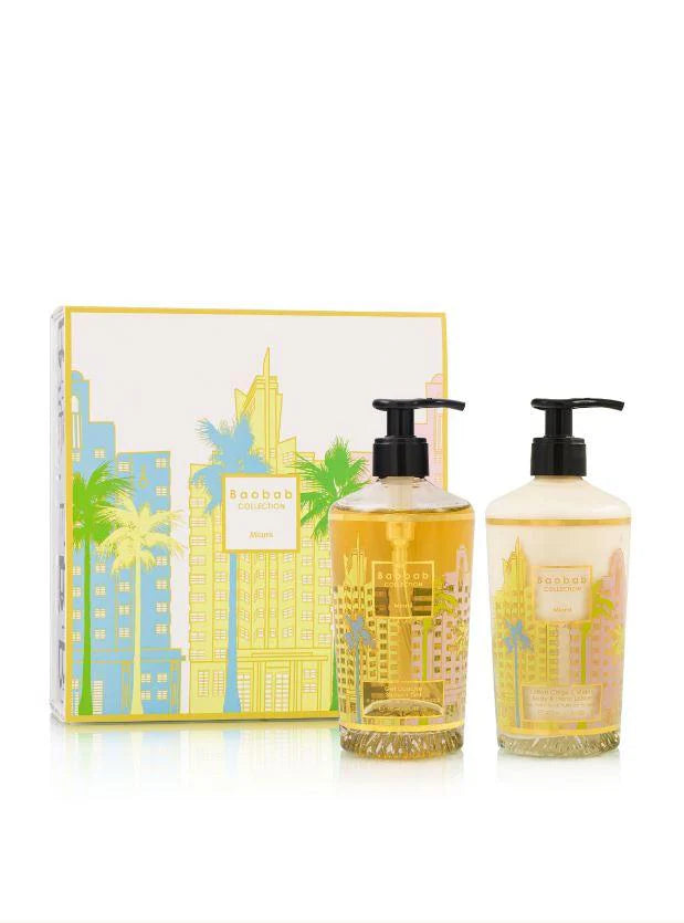 Gift Box Creme Mãos e Corpo+Gel de Mãos Miami 350ml