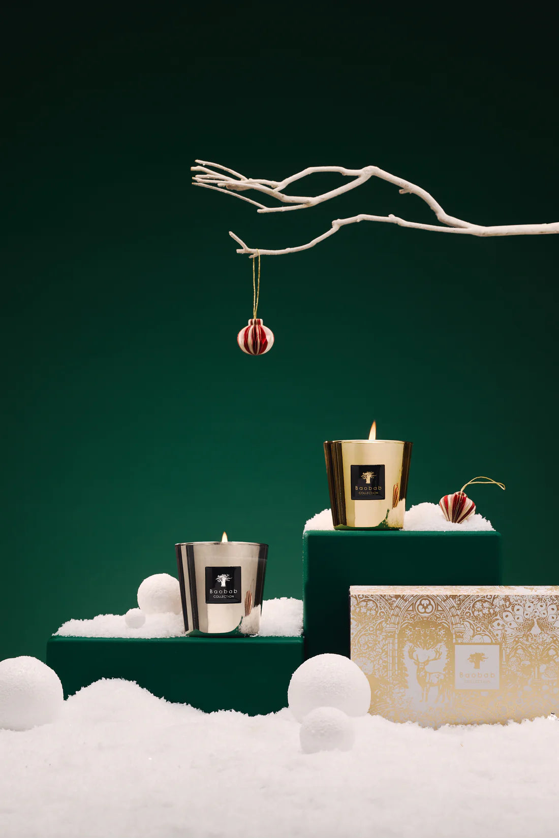 Set 2 Velas Les Exclusives Aurum & Platinum