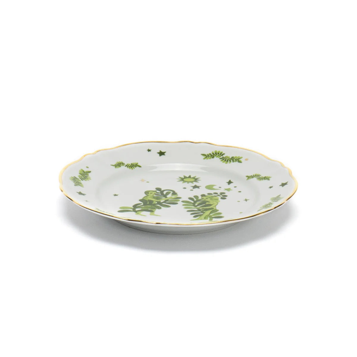 Prato Ladeiro Floral Verde D26,5cm