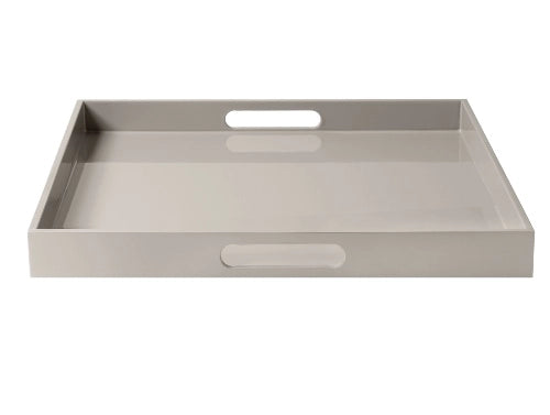 Tabuleiro Lux c/ pegas 40x40cm Taupe