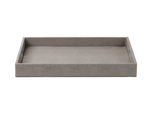 Tabuleiro Sting c/pegas 45x35cm Cinza Escuro
