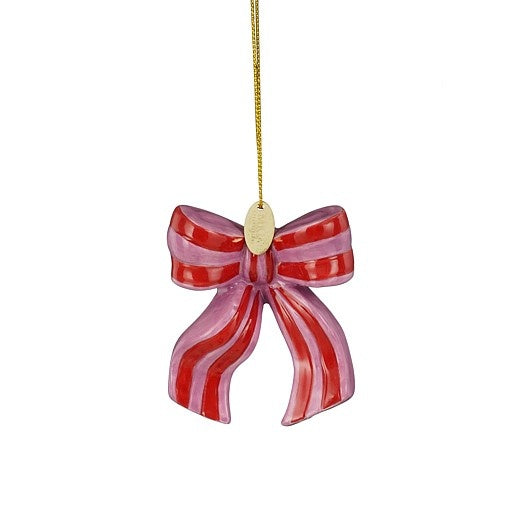 Ornamento Laço Rosa 7cm