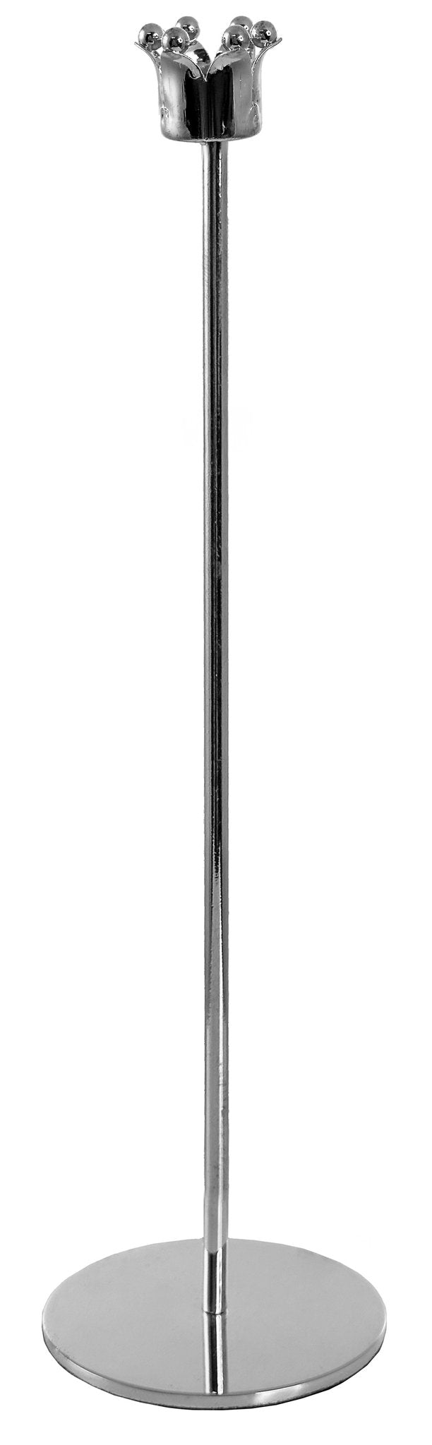 Castiçal Metal prateado 21cm
