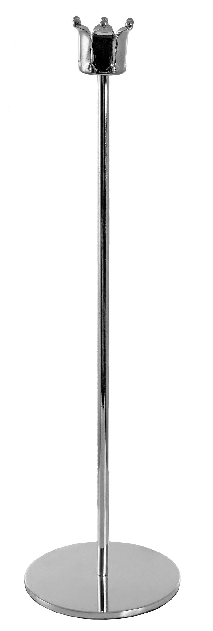 Castiçal Metal prateado 26cm